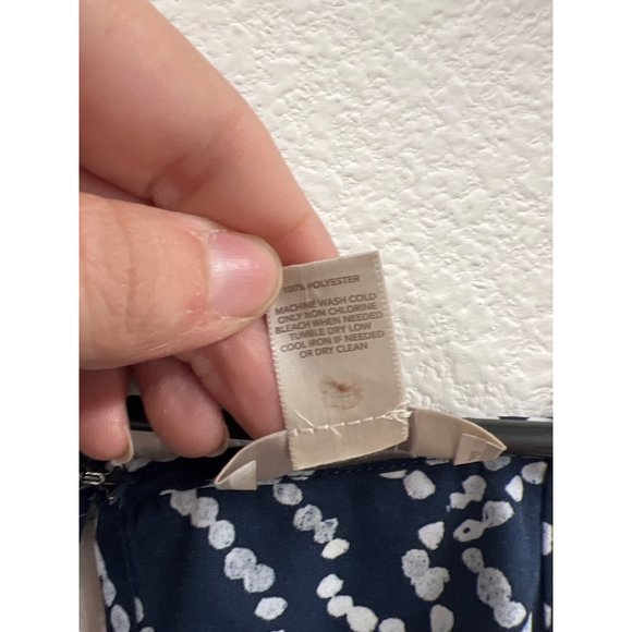 Loft Outlet M Navy Ruffle Tank Top Blouse - Picture 5 of 5